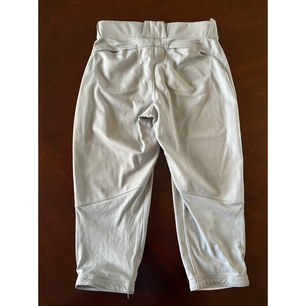 Nike Team Baseball Knickers Style Pants in Gray Size Boys Youth Small - Picture 3 of 12